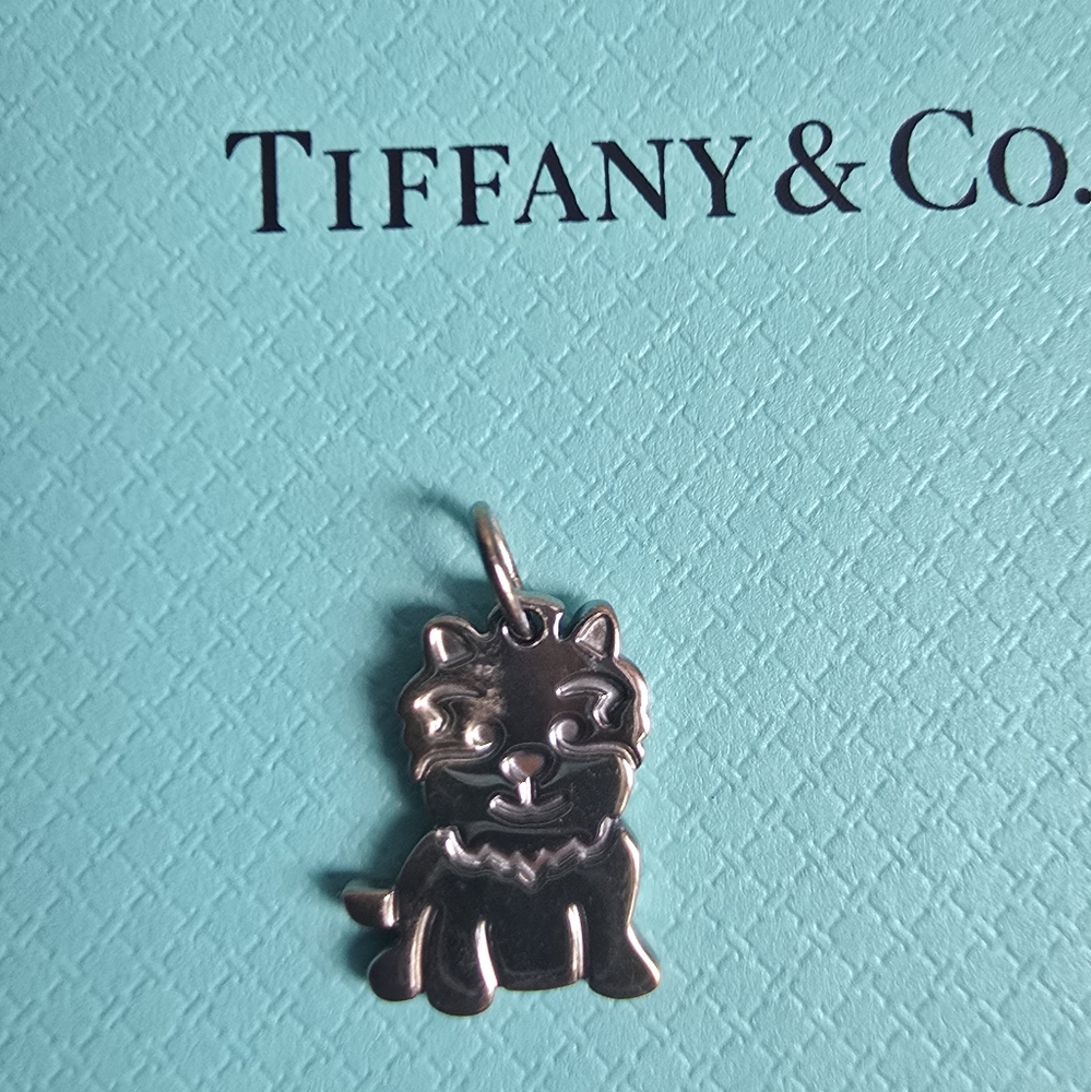 Tiffany & Co. Sterling‎ Silver Yorkie / Terrier / Westie charm NEW